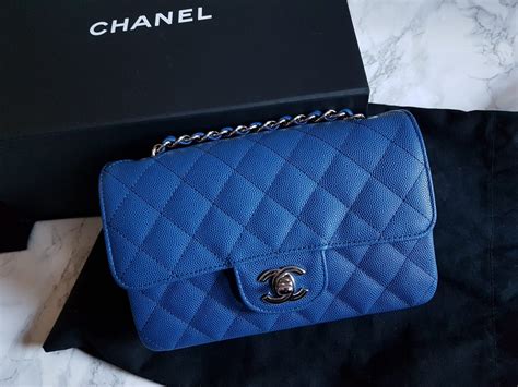 chanel blue mini 2018|CHANEL Rectangle Mini Flap Bag Review + What Fits Inside.